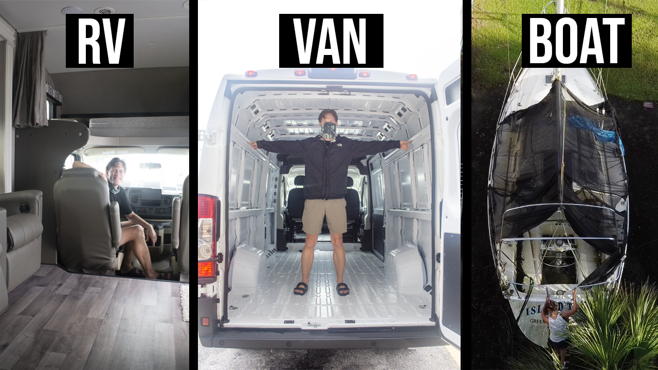 Comparing Boat Life, RV Life, Van Life