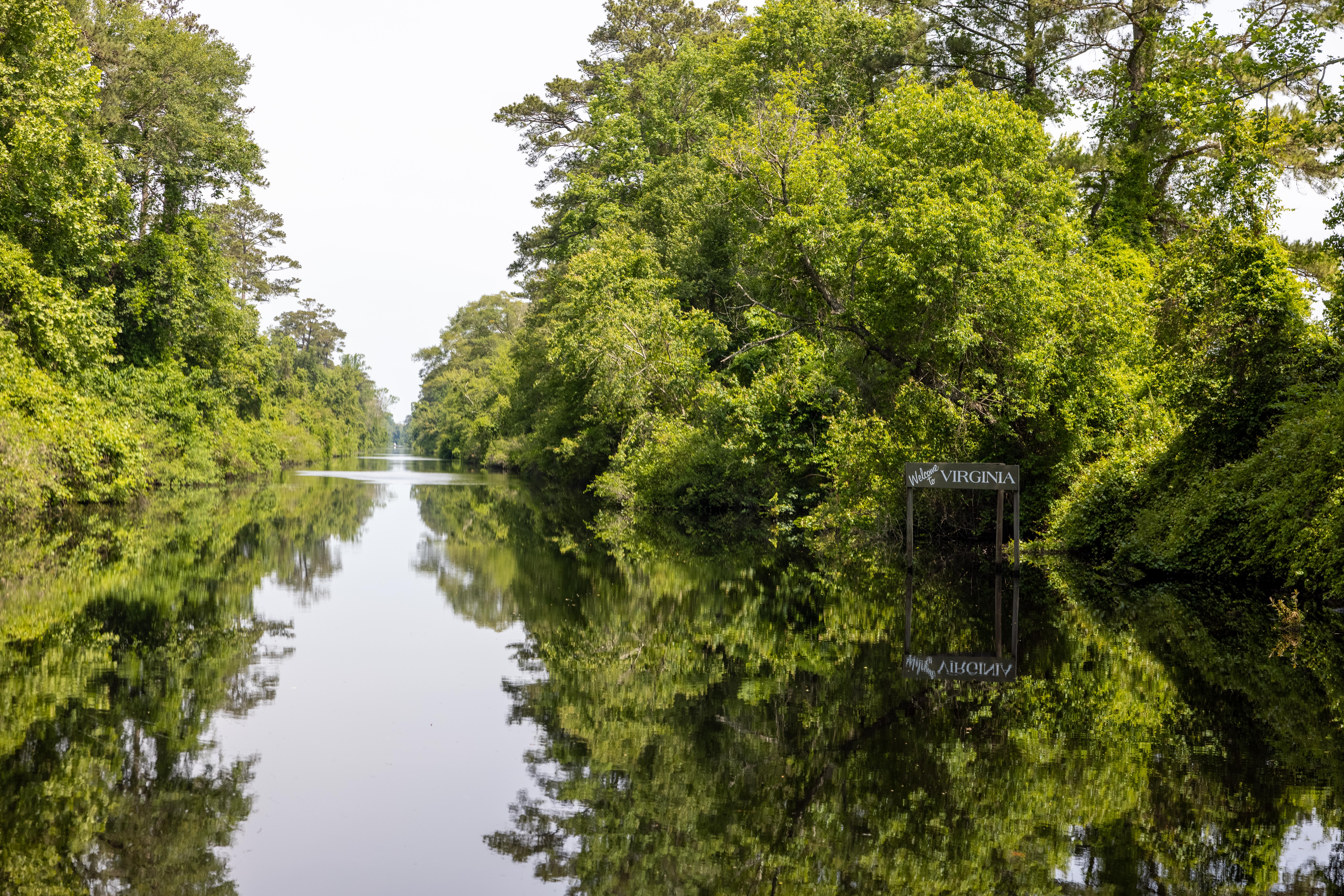 Entering Virginia through The Dismal Swamp Canal on America’s Great Loop