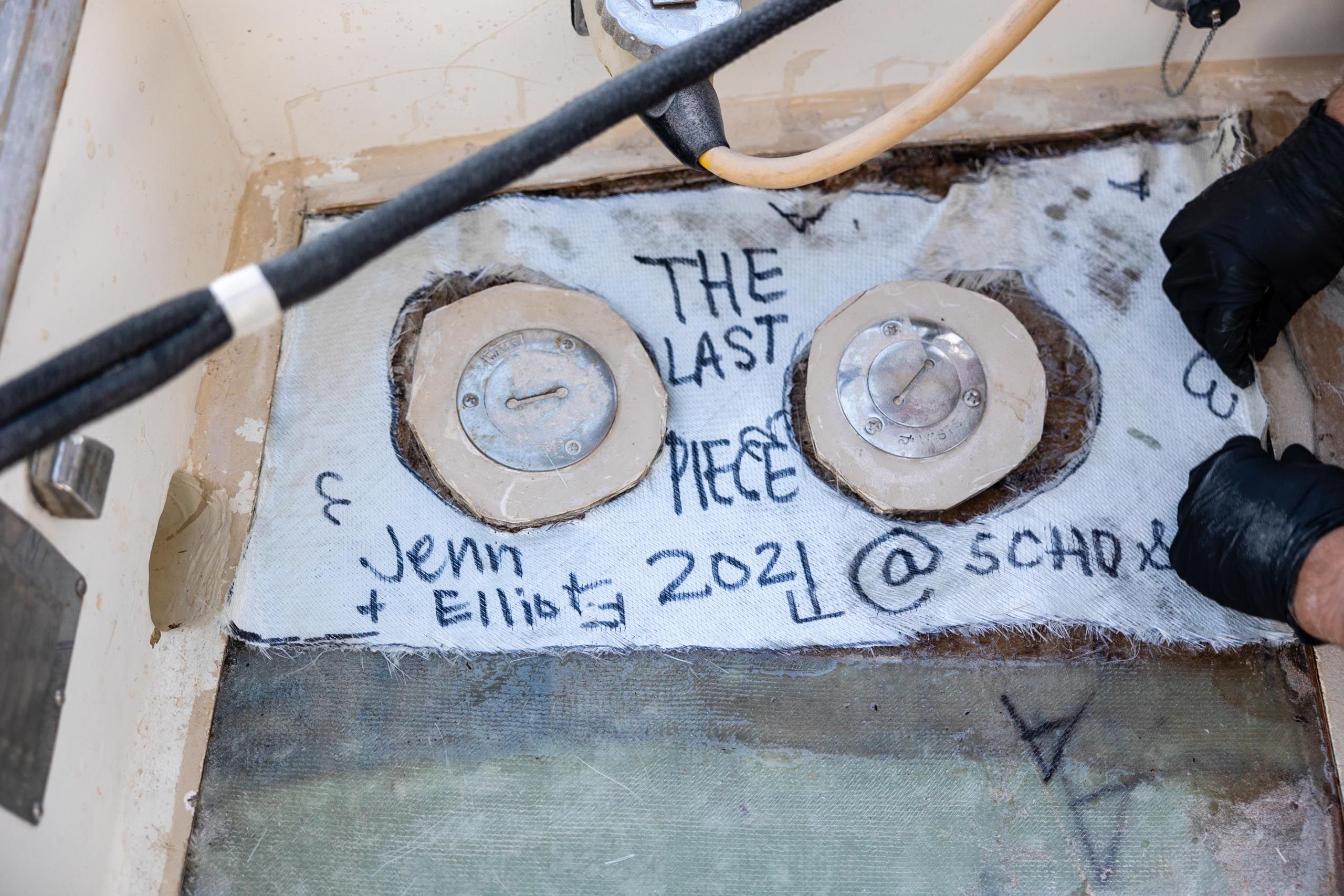 Re-Coring our Trawler Decks Part Two