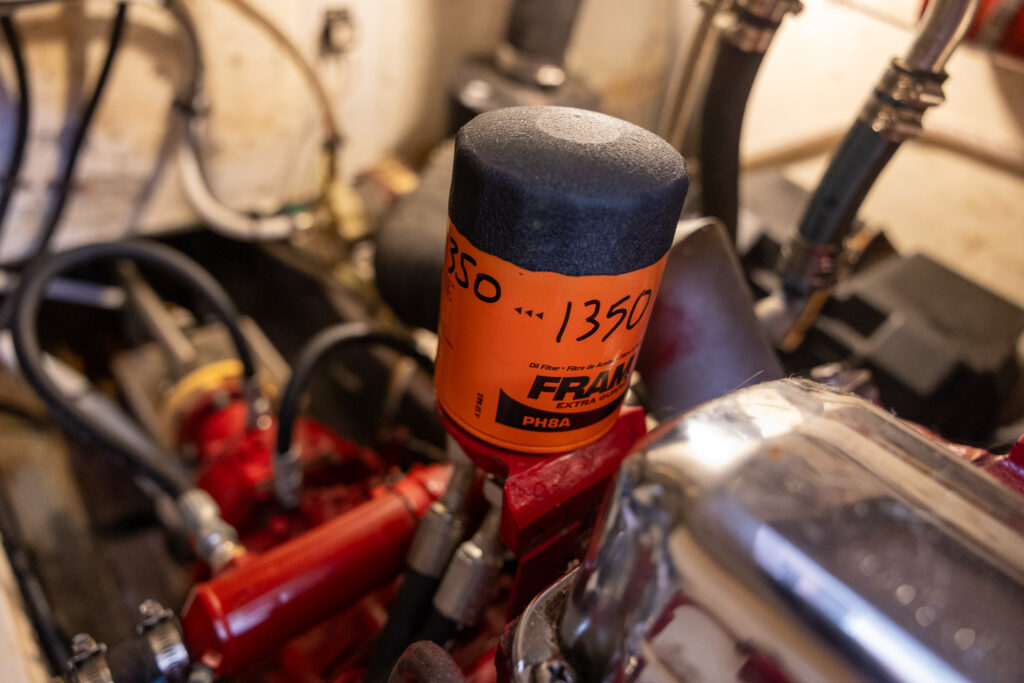 Boat Engine Maintenance - filter change