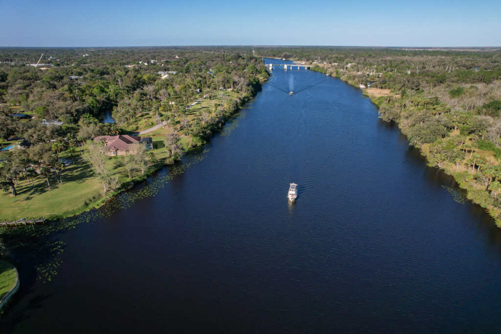 our boat on okeechobee waterway