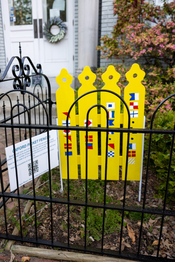 yellow picket fence in Oxford