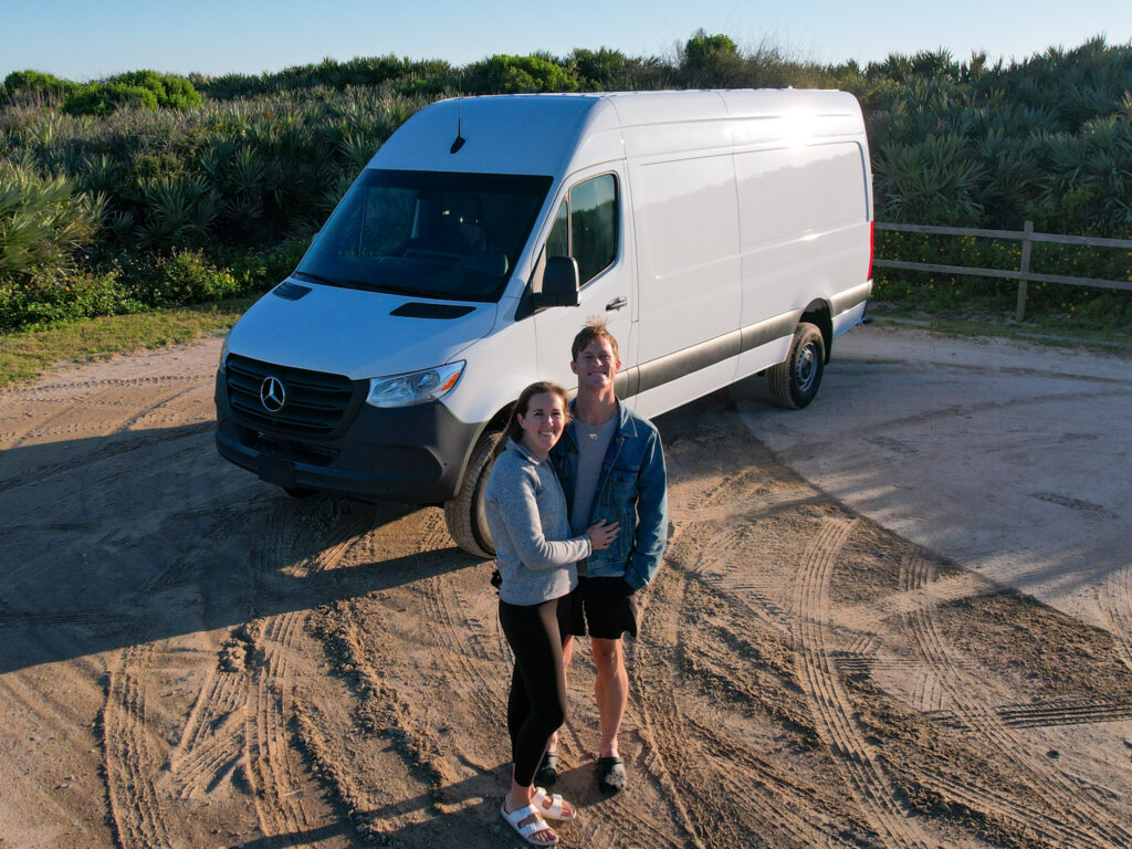 Jen and Elliot in front of Pivot II