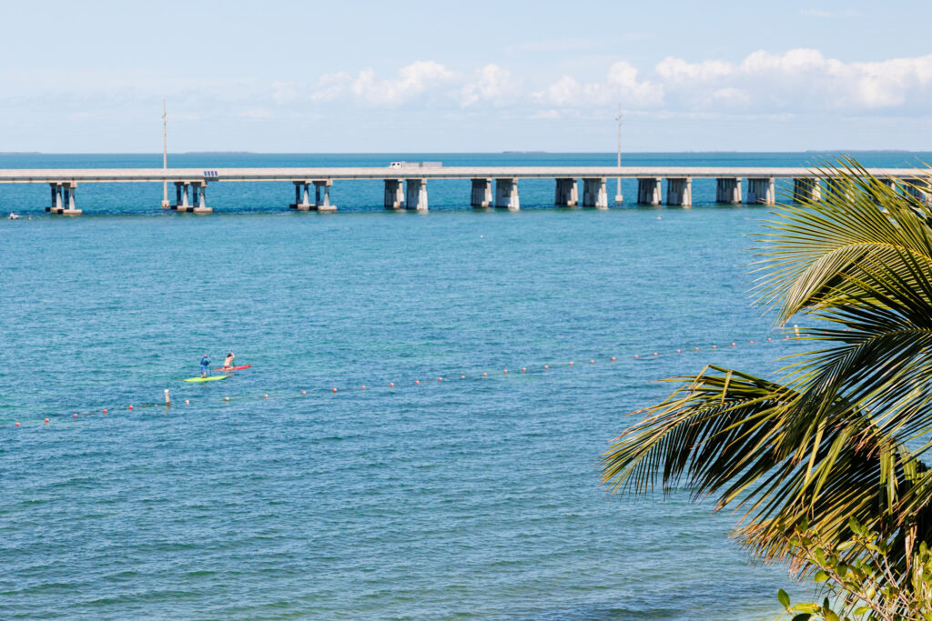 Kayakers going around Bahia Honda State Park; Florida Keys Kayaking