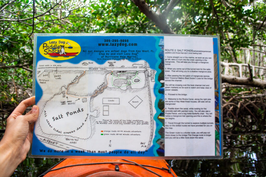 Paddling trail map; Florida Keys Kayaking
