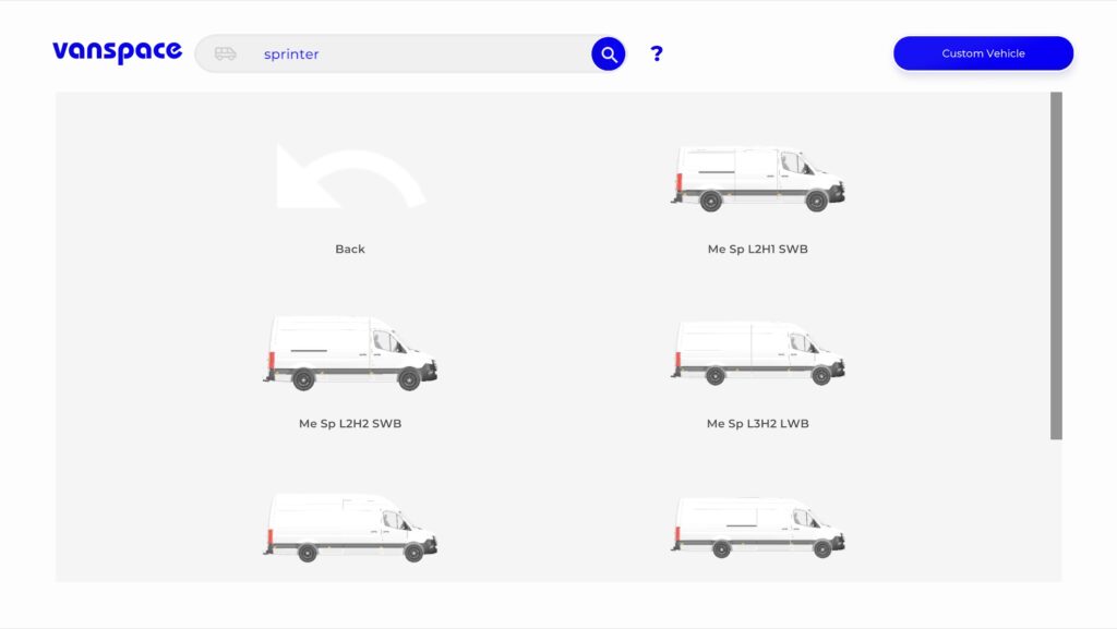 van space 3d choose your van