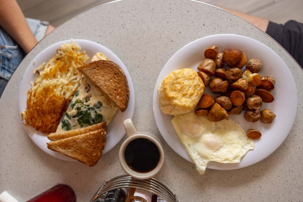 Classic Southern Breakfast at the Beachside Diner in St. Augustine Florida